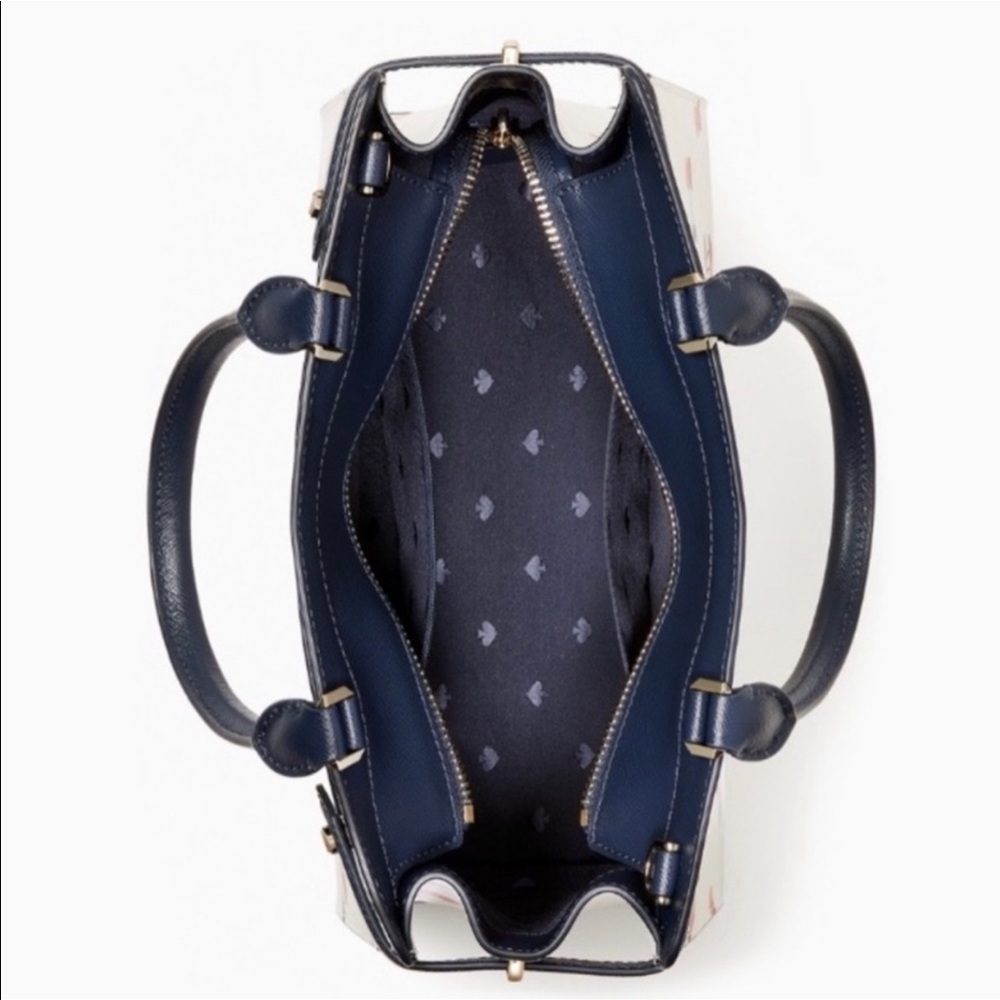 Kate Spade Staci Medium Satchel Dancing Cherries Crossbody - Picture 7 of 14